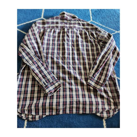 Carhartt Men's Relaxed Fit Long Sleeve Plaid Button Up-3XL - Picture 2 of 4